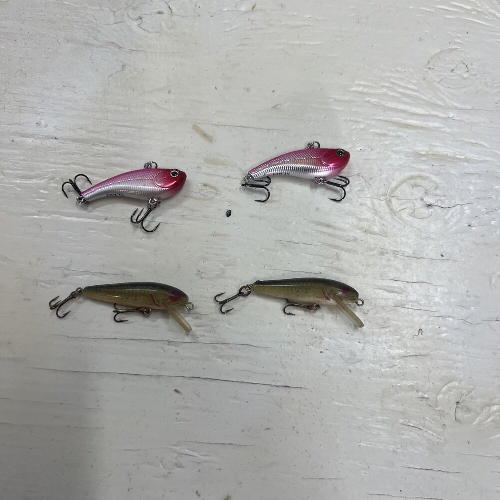 2 Rapala Slap Rap Lures 2 Rebal Ultra Light  Minnow Walleye Bass Fishing Lures